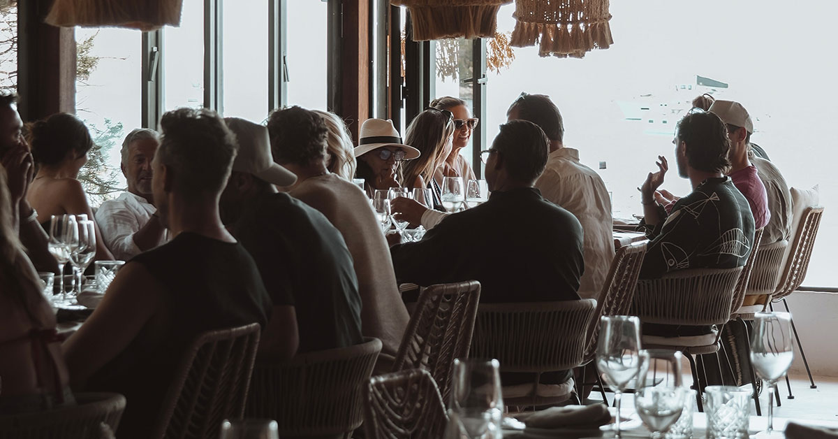 comida de grupo restaurante ibiza